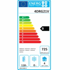 Commercial Refrigerated Counter 4 Drawers Depth 700mm | Adexa 4DRG21V -Kitchen Pro Shop 4DRG21V 1200x1200 1