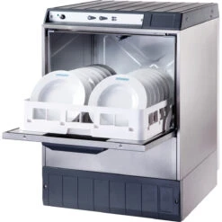 Commercial Dishwasher 540 Plates/hour 500mm Basket Gravity Drain 13A | Omniwash 5000ST