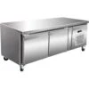 Professional Low Refrigerated Counter / Chef Base 2 Doors 1360x700x650mm | Adexa BASE21