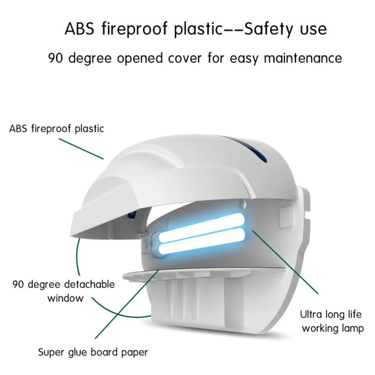 Commercial Glue Board Insect Trap 50m2 1x18W Chemical Free | Adexa C515W 2 Commercial Glue Board Insect Trap 50m2 1x18W Chemical Free | Adexa C515W - Image 2