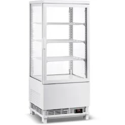 Countertop Display Fridge 78 Litres 3 Shelves White 1 Flat Door | Adexa CL78W