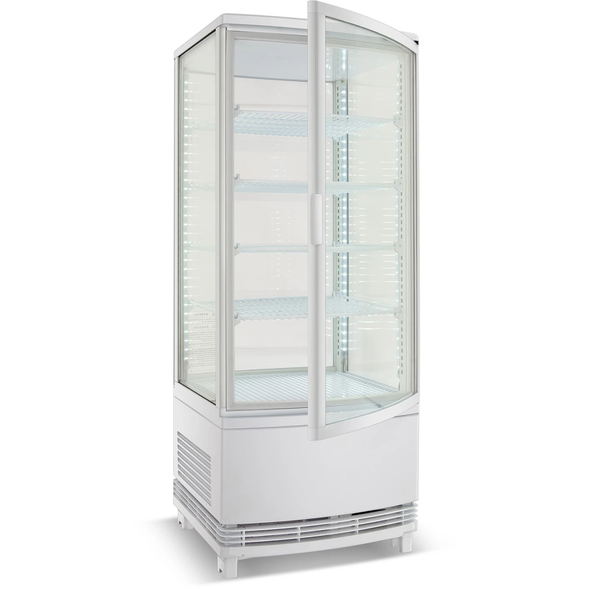 Countertop Display Fridge 98 Litres 4 Shelves White 2 Curved Doors Front & Back | Adexa CL98RW 2 Countertop Display Fridge 98 Litres 4 Shelves White 2 Curved Doors Front & Back | Adexa CL98RW - Image 2