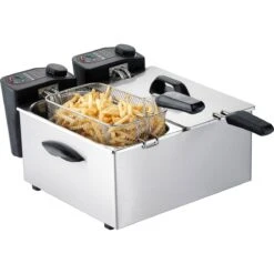 Commercial Fryer Countertop Double Tank 3.5+3.5 Litres 4kW | Adexa DF35BT2