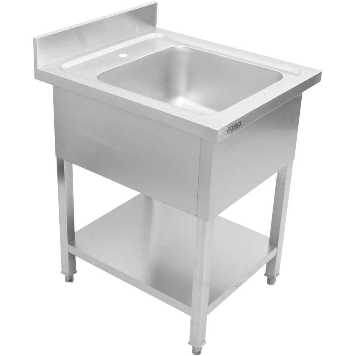 Commercial Sink Stainless Steel 1 Bowl Bottom Shelf Splashback 800mm Depth 600mm | Adexa THSTR86BM1 1 Commercial Sink Stainless Steel 1 Bowl Bottom Shelf Splashback 800mm Depth 600mm | Adexa THSTR86BM1