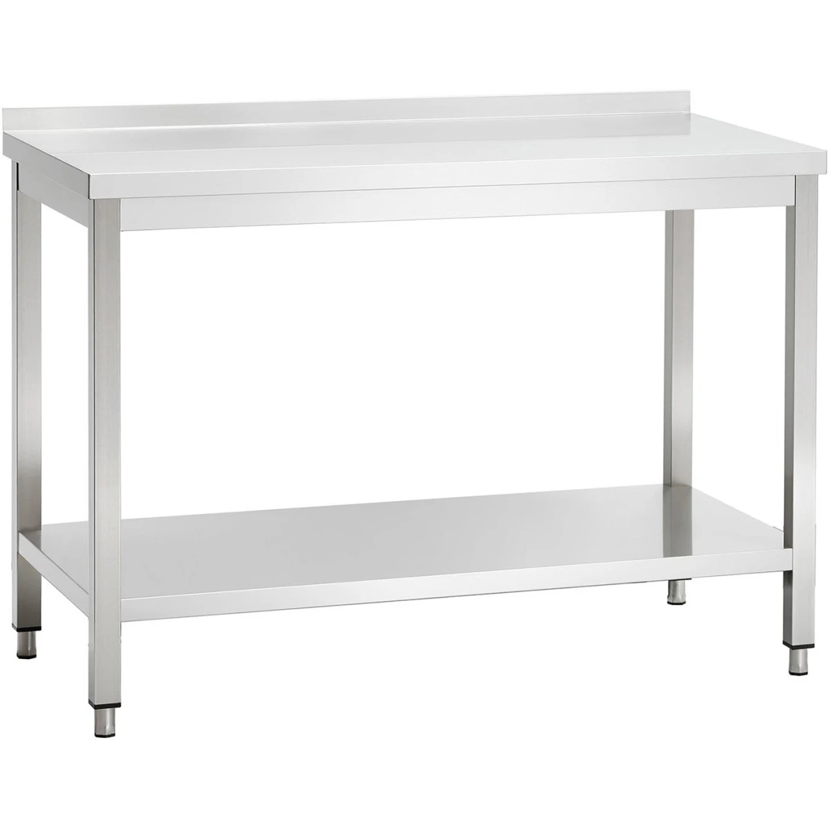 Professional Work Table Stainless Steel Bottom Shelf Upstand 1200x600x900mm | Adexa VT126SLB 1 Professional Work Table Stainless Steel Bottom Shelf Upstand 1200x600x900mm | Adexa VT126SLB