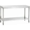 Professional Work Table Stainless Steel Bottom Shelf 700x600x850mm | Adexa VT76SL