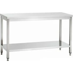 Professional Work Table Stainless Steel Bottom Shelf 700x600x850mm | Adexa VT76SL
