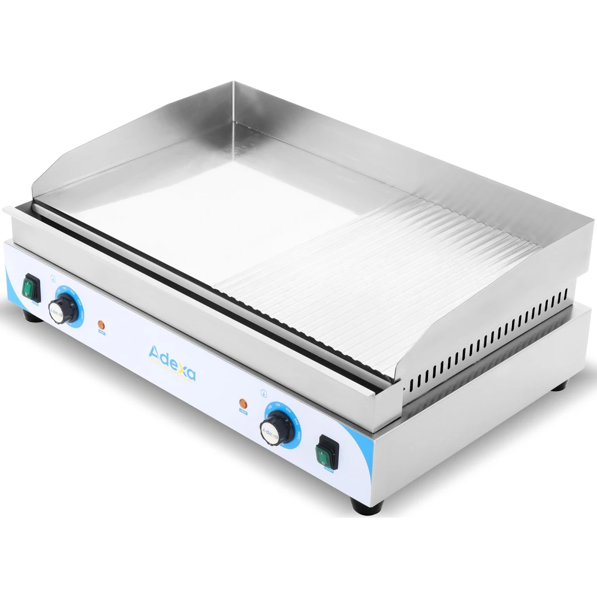 Commercial Griddle Smooth/Ribbed 720x460x240mm Chromed Plate 4.4kW Electric | Adexa EGN750D2 3 Commercial Griddle Smooth/Ribbed 720x460x240mm Chromed Plate 4.4kW Electric | Adexa EGN750D2 - Image 3