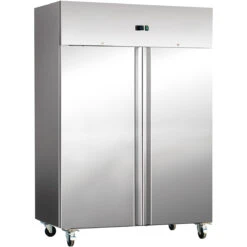Commercial Freezer Upright Cabinet Stainless Steel 800 Litres Twin Door Fan Assisted Cooling | Adexa F800S