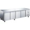 Professional Low Refrigerated Counter / Chef Base 4 Doors 2230x700x650mm | Adexa BASE41