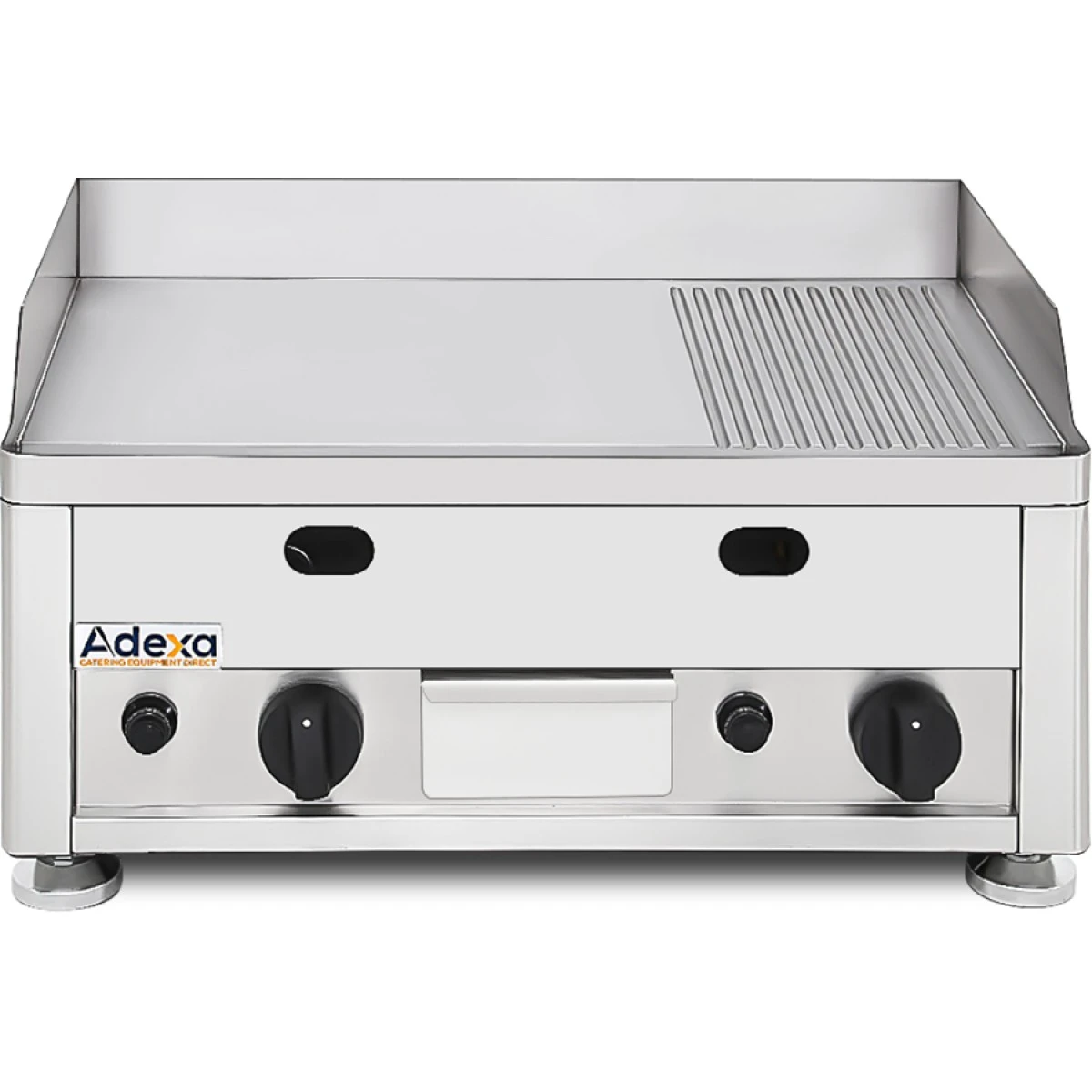 Commercial Gas Griddle Smooth Plate 2 Zones Countertop | Adexa GGN6002 3 Commercial Gas Griddle Smooth Plate 2 Zones Countertop | Adexa GGN6002 - Image 3