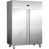Commercial Freezer Upright Cabinet Stainless Steel 1476 Litres Twin Door GN2/1 Ventilated Cooling | Adexa THL1410BT