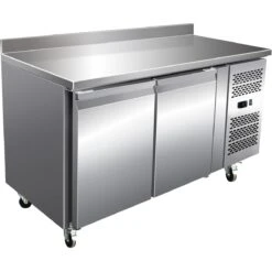 Professional Refrigerated Counter With Upstand 2 Doors Depth 600mm | Adexa RS22V