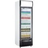 Commercial Bottle Cooler Upright 332 Litres Static Cooling Hinged Glass Door Black/White | Adexa LG332B