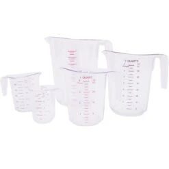 Set Of 5 Pcs Polycarbonate Measuring Jugs Heavy Duty | Adexa MC5