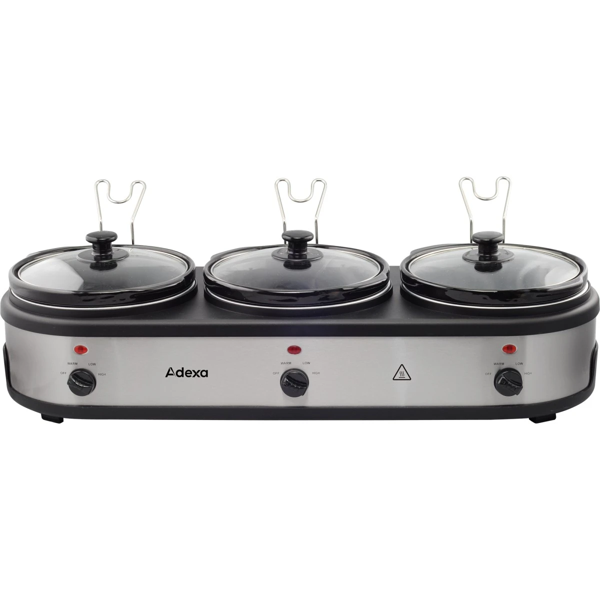 Ceramic Pot Slow Cooker 3x2.5 Litres | Adexa NSC325 1 Ceramic Pot Slow Cooker 3x2.5 Litres | Adexa NSC325