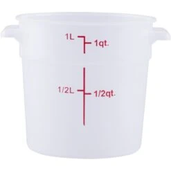 Food Storage Container 1 Litre Translucent Polypropylene | Adexa RSC1