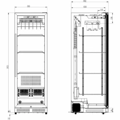 Professional Meat Dry Aging Maturing Refrigerator 415 Litres | Adexa SN415 13 Professional Meat Dry Aging Maturing Refrigerator 415 Litres | Adexa SN415 -Kitchen Pro Shop SN415 1200x1200 1
