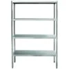 Professional Heavy Duty Shelving Unit Stainless Steel Width 600mm Depth 500mm 4 Shelves | Adexa THSS650