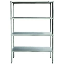 Professional Heavy Duty Shelving Unit Stainless Steel Width 2000mm Depth 500mm 4 Shelves | Adexa THSS2050