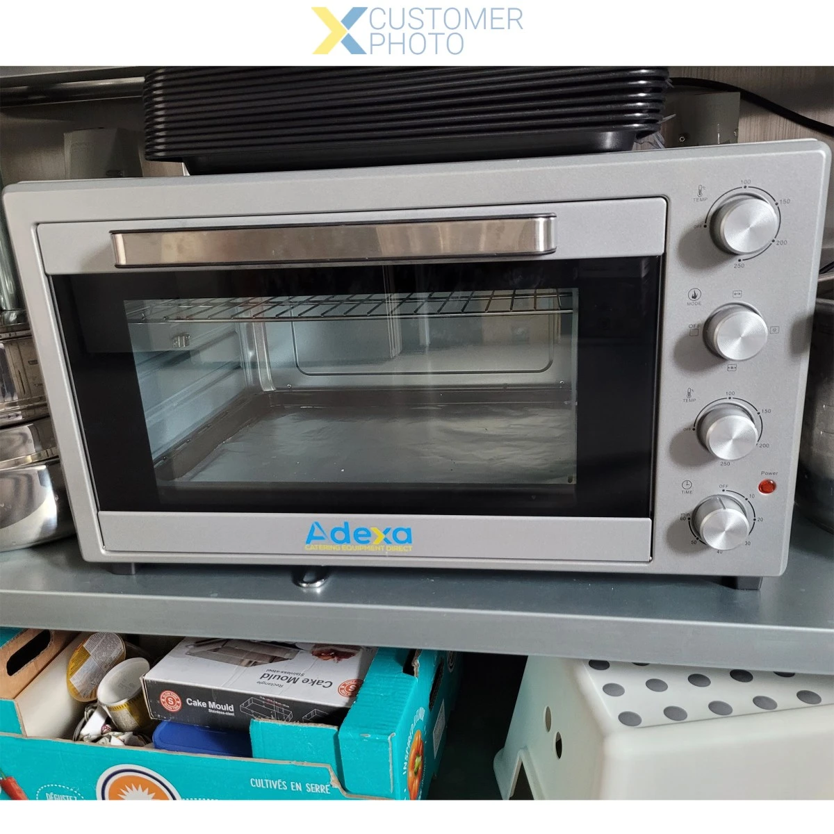 Commercial Mini Convection Oven With Grid & Rotisserie 60 Litres | Adexa TO6002 4 Commercial Mini Convection Oven With Grid & Rotisserie 60 Litres | Adexa TO6002 - Image 4