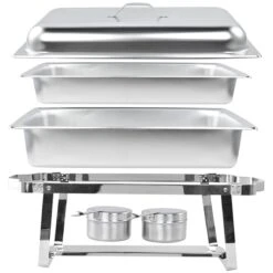 Chafing Dish GN1/1 Stainless Steel 9 Litres | Adexa VICCDSV9A1 -Kitchen Pro Shop VICCDSV9A1 3 1200x1200 1
