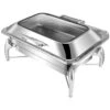 Chafing Dish Glass Lid Stainless Steel 7 Litres GN1/1 | Adexa VICLH2103