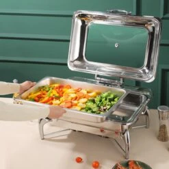 Chafing Dish Glass Lid Stainless Steel 7 Litres GN1/1 | Adexa VICLH2103 11 Chafing Dish Glass Lid Stainless Steel 7 Litres GN1/1 | Adexa VICLH2103 -Kitchen Pro Shop VICLH2103 5 1200x1200 1