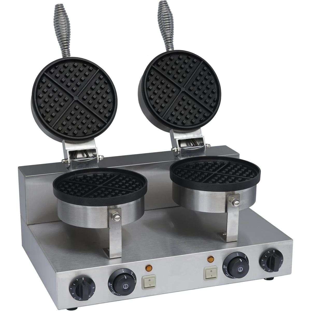Commercial Waffle Maker Double Round | Adexa WB2 1 Commercial Waffle Maker Double Round | Adexa WB2