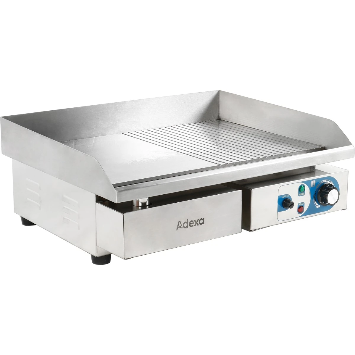 Commercial Griddle Smooth/Ribbed Medium 1 Zone 3kW Electric | Adexa WHEG818AFR 1 Commercial Griddle Smooth/Ribbed Medium 1 Zone 3kW Electric | Adexa WHEG818AFR