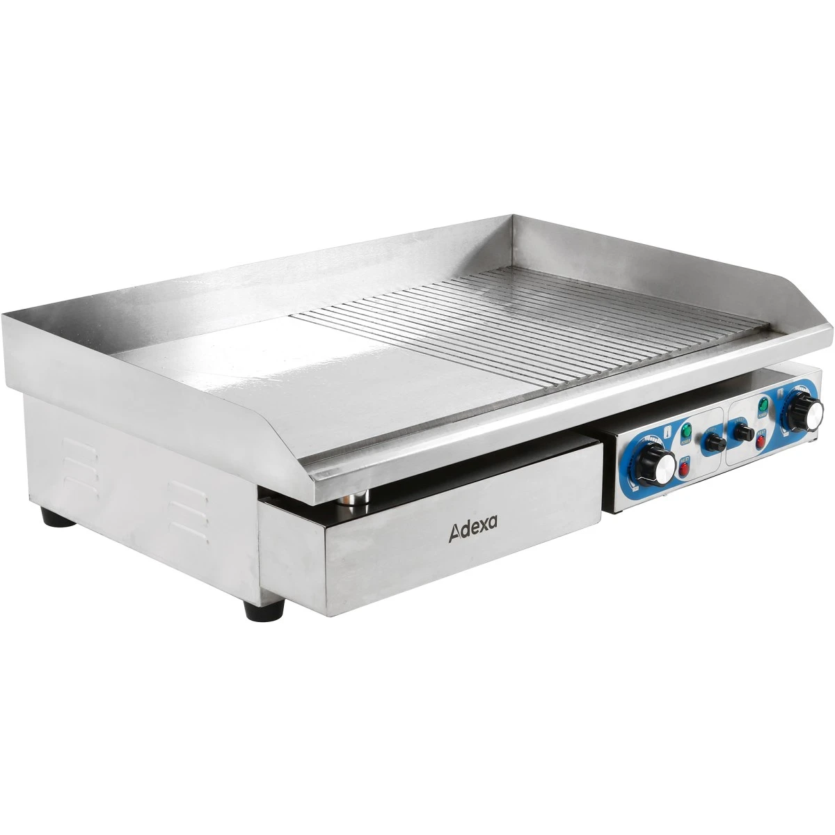 Commercial Griddle Smooth/Ribbed 728x393mm 2 Zones 4.4kW Electric | Adexa WHEG820AFR 1 Commercial Griddle Smooth/Ribbed 728x393mm 2 Zones 4.4kW Electric | Adexa WHEG820AFR