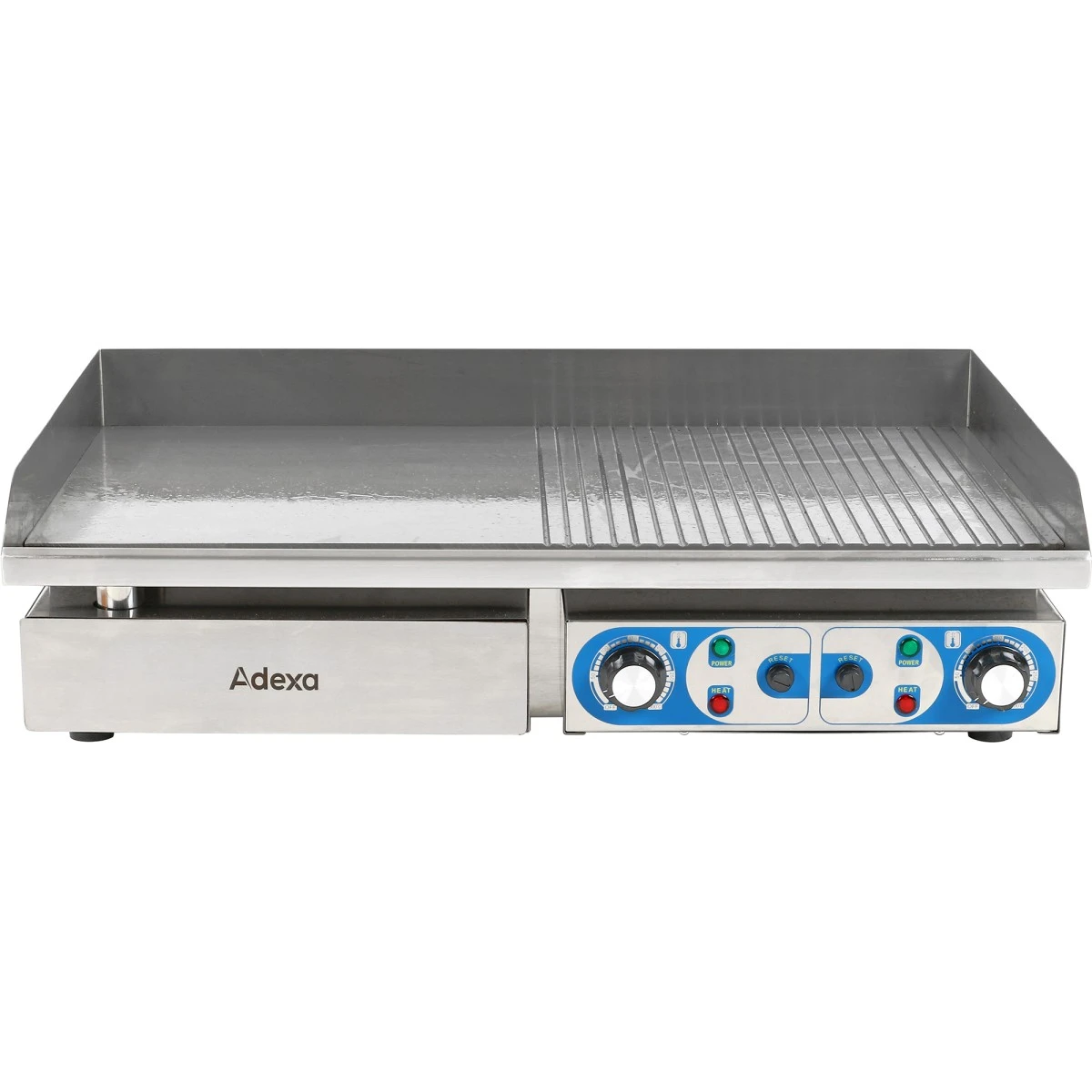 Commercial Griddle Smooth/Ribbed 728x393mm 2 Zones 4.4kW Electric | Adexa WHEG820AFR 3 Commercial Griddle Smooth/Ribbed 728x393mm 2 Zones 4.4kW Electric | Adexa WHEG820AFR - Image 3