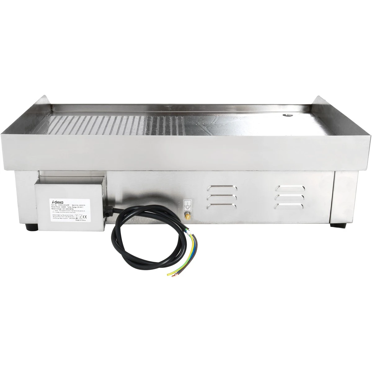 Commercial Griddle Smooth/Ribbed 728x393mm 2 Zones 4.4kW Electric | Adexa WHEG820AFR 5 Commercial Griddle Smooth/Ribbed 728x393mm 2 Zones 4.4kW Electric | Adexa WHEG820AFR - Image 5