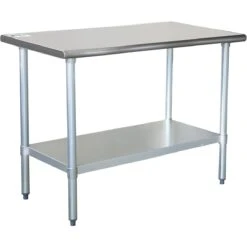 Commercial Work Table Stainless Steel Bottom Shelf 1000x600x900mm | Adexa WTG600X1000