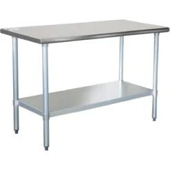 Commercial Work Table Stainless Steel Bottom Shelf 1200x600x900mm | Adexa WTG600X1200