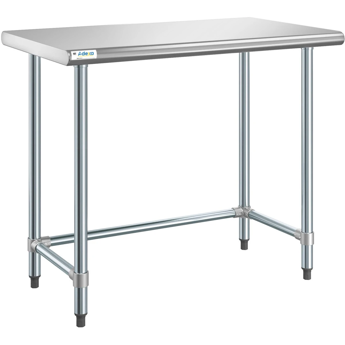 Commercial Work Table Stainless Steel No Bottom Shelf 1220x610x900mm | Adexa WTGOB2448418 1 Commercial Work Table Stainless Steel No Bottom Shelf 1220x610x900mm | Adexa WTGOB2448418